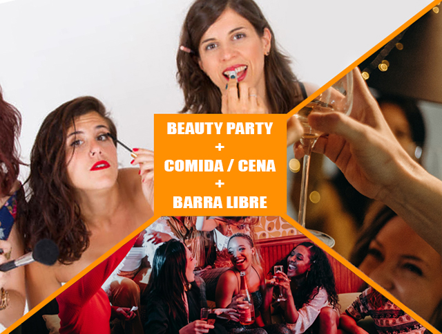 imagen destacado pack - PACK BEAUTY DAY: Beauty Party + Comida/Cena + Barra libre